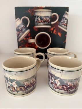 Vintage Polo by Ralph Lauren Country Mugs Set of 4